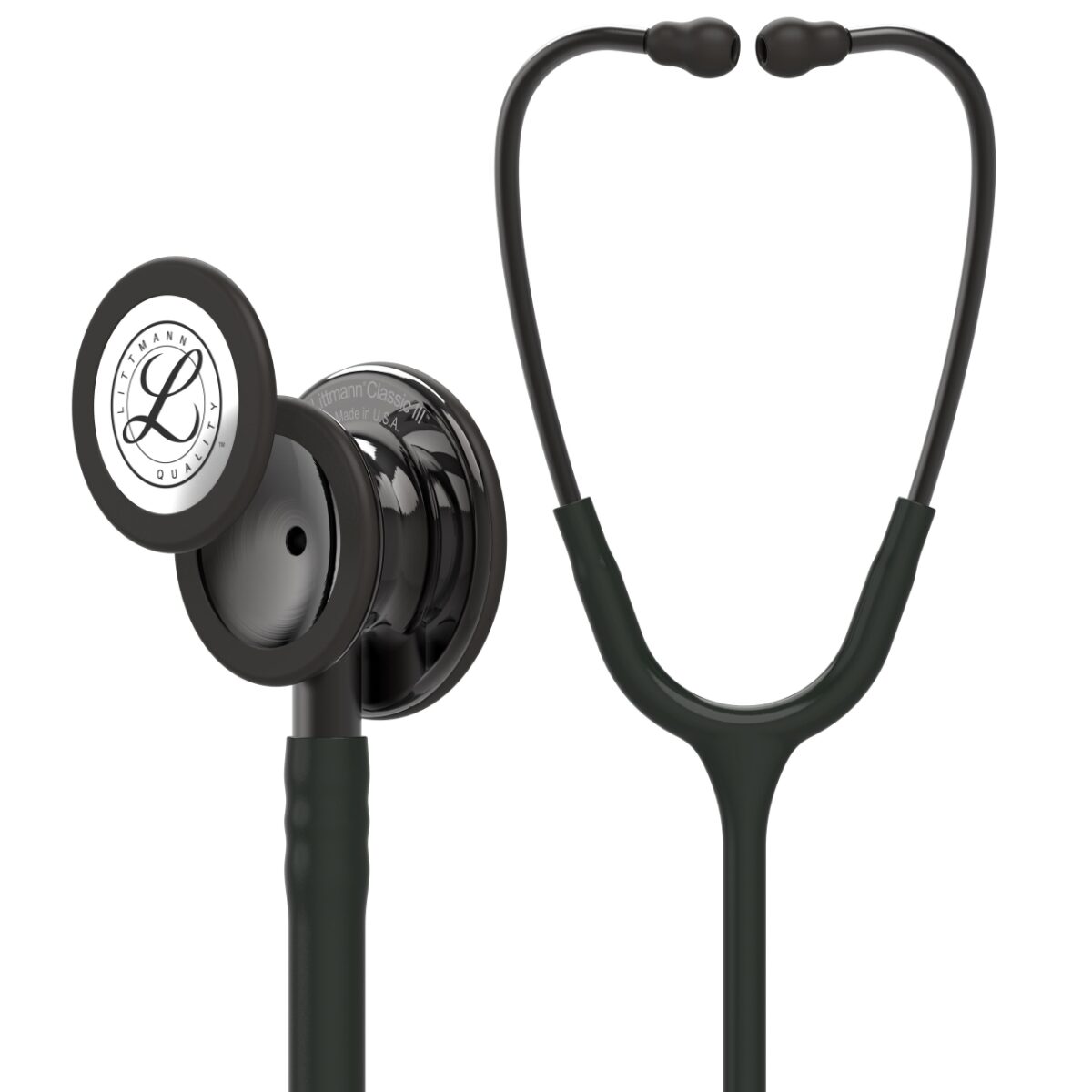 Stetoscop Littmann Classic III negru cu capsulă fumurie, folosit 8 luni