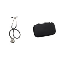 Pachet asistent - Stetoscop Littmann Lightweight II S.E Negru 2450 +  Borseta Negru Perlat