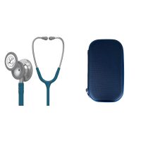 Pachet student - Stetoscop Littmann Classic III Albastru Caraibe 5623 + Borseta Albastru caraibe perlat