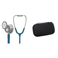 Pachet student - Stetoscop Littmann Classic III Albastru Caraibe 5623 + Borseta Negru perlat