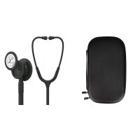 Pachet student - Stetoscop Littmann Classic III Negru capsula neagra 5803 + Borseta neagra