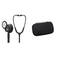 Pachet student - Stetoscop Littmann Classic III Negru capsula fumurie 5811 + Borseta negru perlat