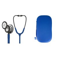 Pachet student - Stetoscop Littmann Classic III Bleumarin capsula oglinda 5863 + Borseta albastru perlat