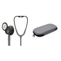 Student package - Stethoscope Littmann Classic III Grey with smoked chestpiece 5873 + Pearl grey bag