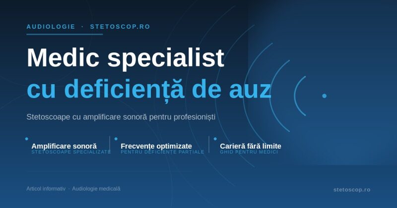 Medic specialist cu deficiență de auz