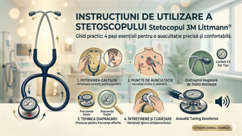 Instructiuni de utilizare a stetoscopului Stetoscopul 3M Littmann®