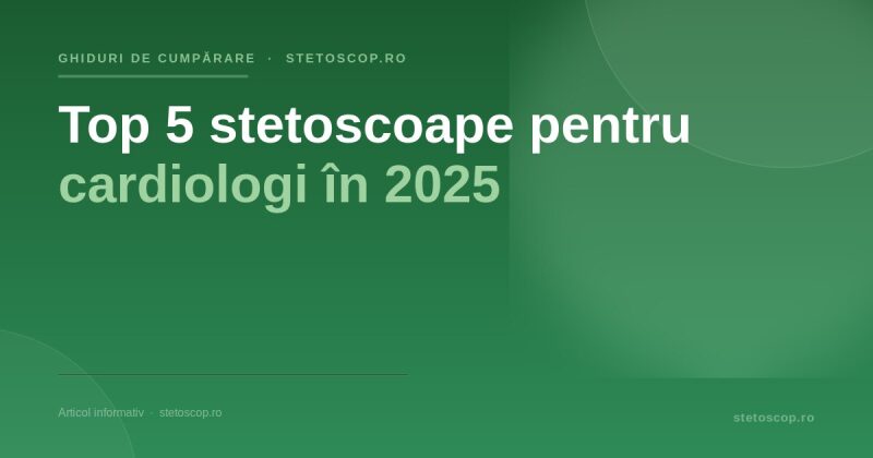 Top 5 stetoscoape pentru cardiologi în 2025