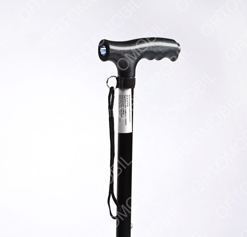 Baston din aluminiu cu lumina led in maner Ortomobil 05YFLED