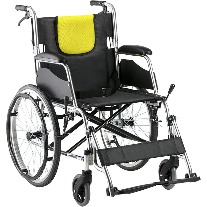 Scaun cu rotile, pliabil, cotiere fixe YuWell H053C