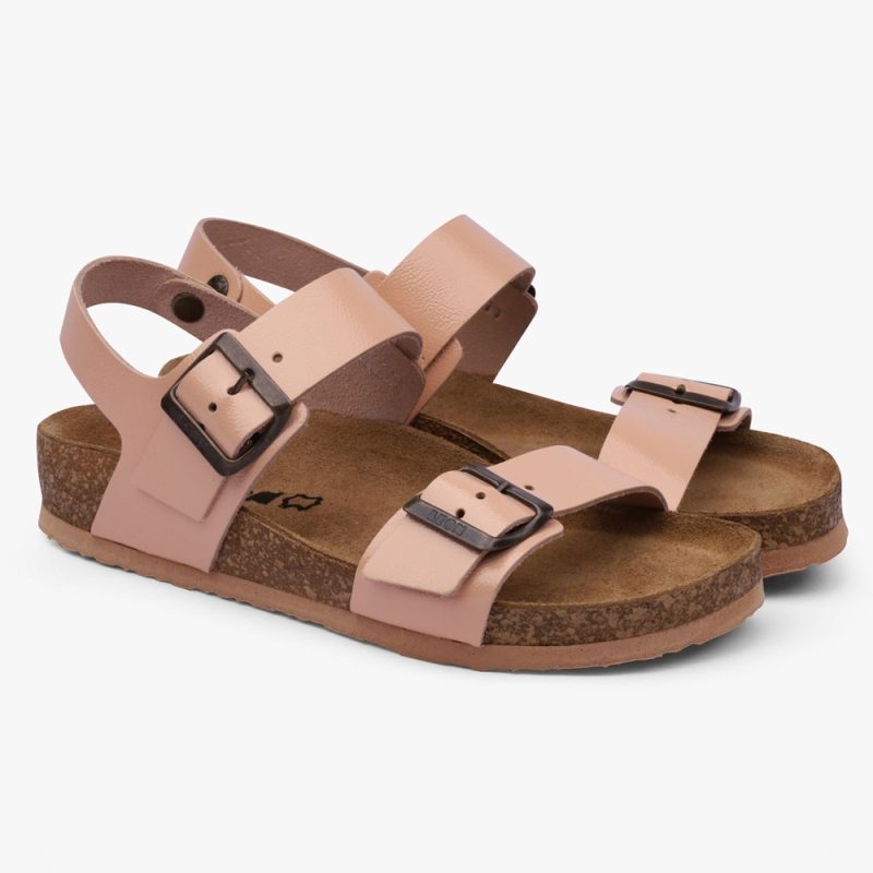 Sandale dama, de vara, din piele, Leon 4303, roz pudrat 40