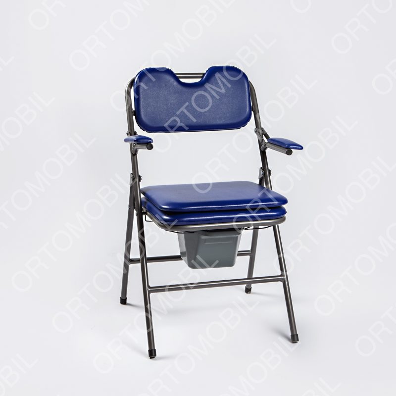 Scaun toaleta pliabil cu sezut moale Ortomobil 047410