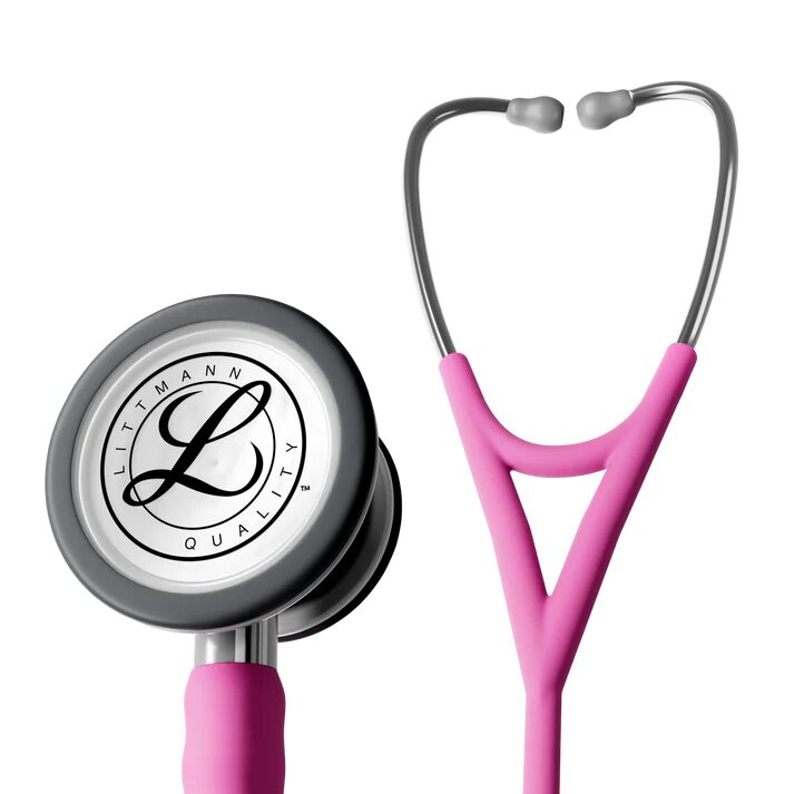 Stetoscop Littmann Cardiology IV Roz satinat, capsula inox 6159C