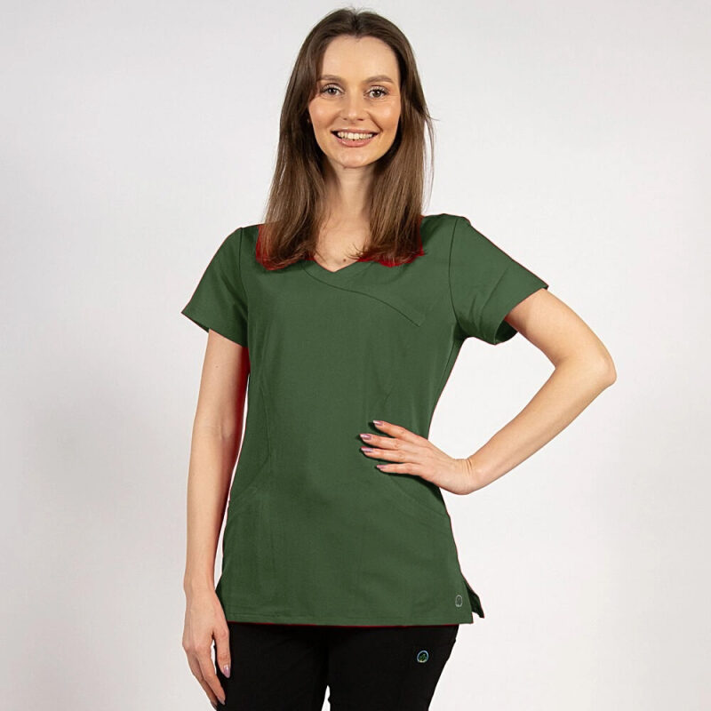 Bluza medicala Lotus Flex, stretch, visiniu, TRS-NP13 M