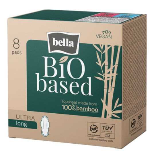 Absorbante igienice Bio based Long, 8 bucati, Bella
