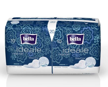 Absorbante regular Ultra thin StayDrai Ideale, 20 bucati, Bella