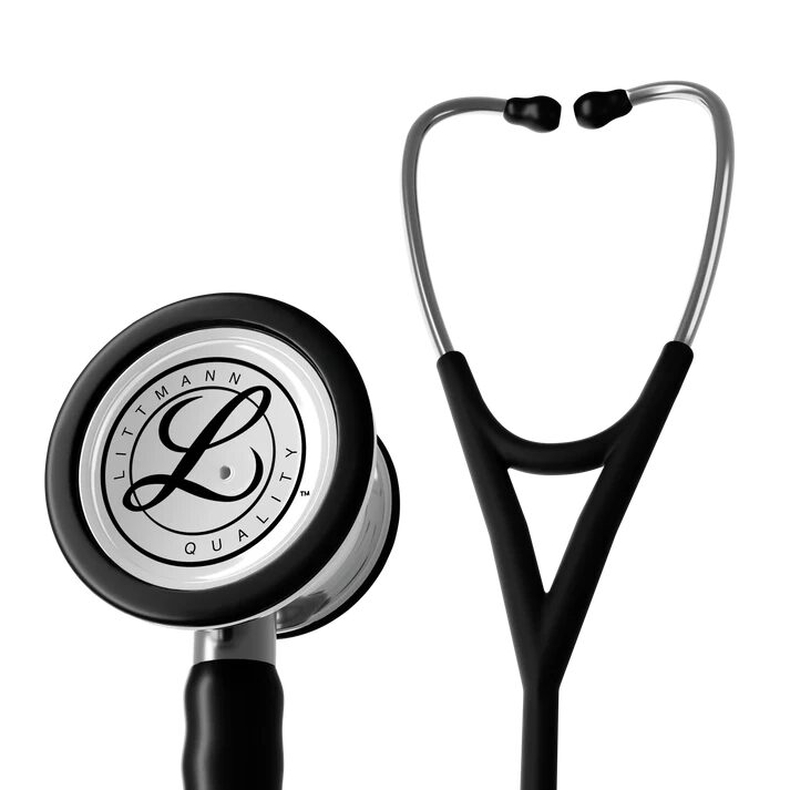 Stetoscop Littmann Cardiology IV Negru, satinat, capsula oglinda 6177C