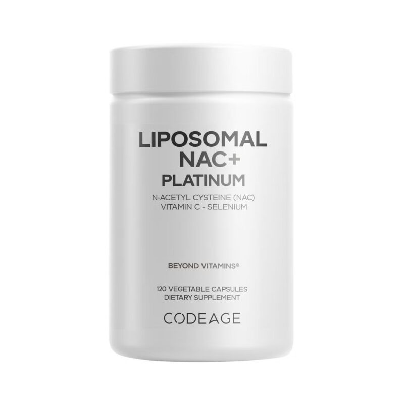 Codeage Liposomal Nac+ Platinum, Suport Avansat Pentru Detoxifiere Si Imunitate, 120 Cps