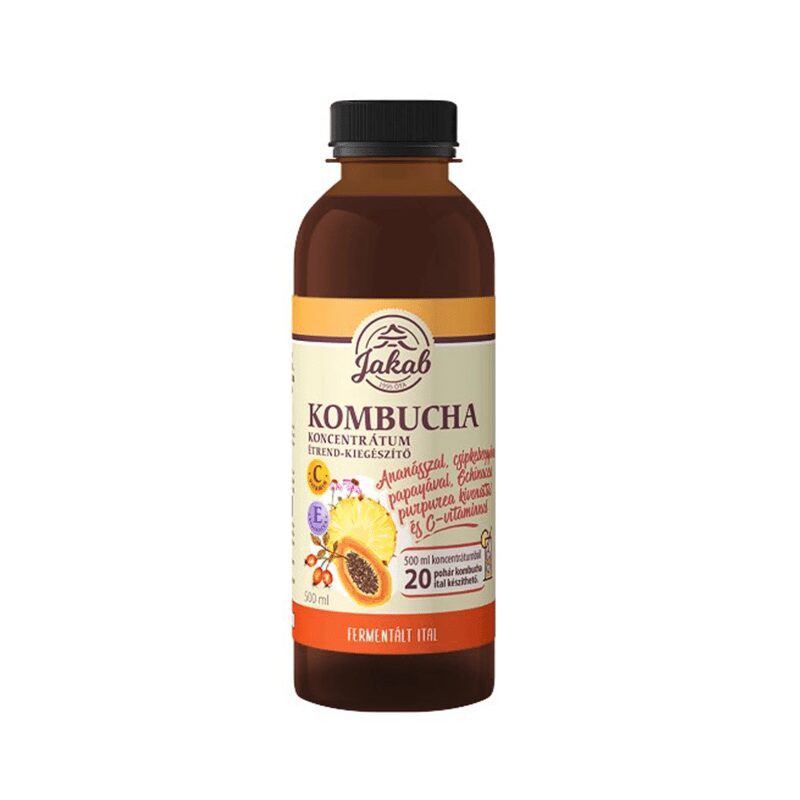Jakab Concentrat Kombucha cu Echinacea Purpurea și Vitamina C – Imunitate, Digestie și Vitalitate
