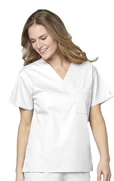 Bluza unisex uniforma medicala, WonderWORK, 100 - WHIT Alb