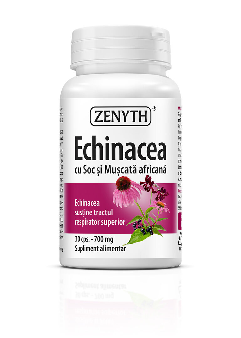 Echinacea cu Soc și Mușcată africană, 30 capsule
