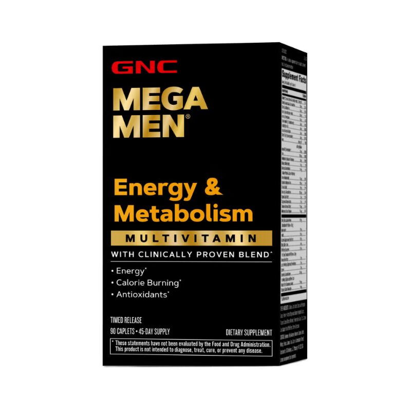 Gnc Mega Men Energy &amp; Metabolism, Complex De Multivitamine Pentru Barbati, Energie Si Metabolism, 90 Tb