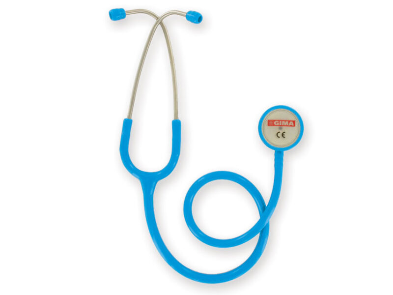 Stetoscop Classic Gima, capsula dublă albastru deschis 32533