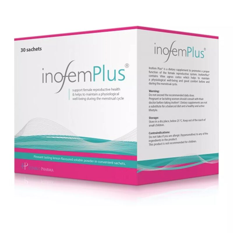 Inofem Plus®, 30 Plicuri – Echilibru Hormonal și Suport pentru Perimenopauză