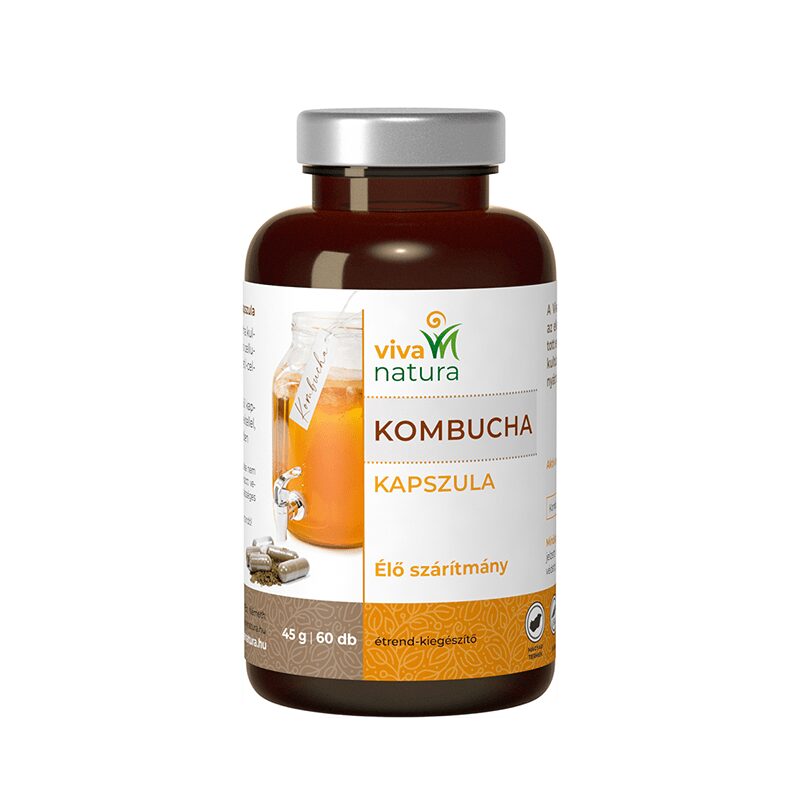 Viva Natura Kombucha, 60 capsule – Extract Concentrat de „Ciuperca Nemuririi”