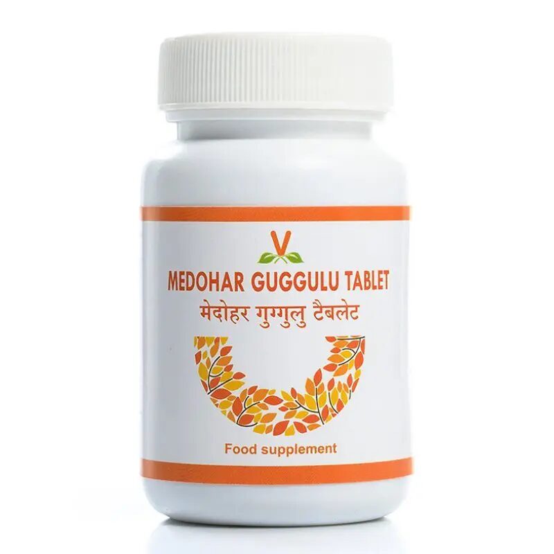 Medohar Guggulu, 500mg, 100 tablete – Susținere Naturală pentru Controlul Greutății și Metabolism