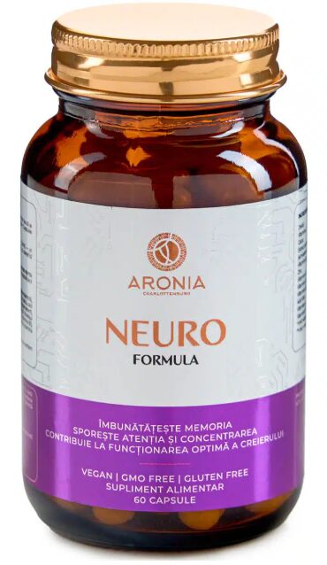 Neuro Formula (Protejează creierul împotriva multor boli neurodegenerative.) * 60 CPS