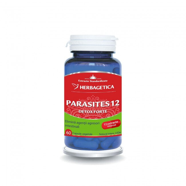 Parasites 12 Detox Forte ( detoxifiant intestinal ) *60 CPS
