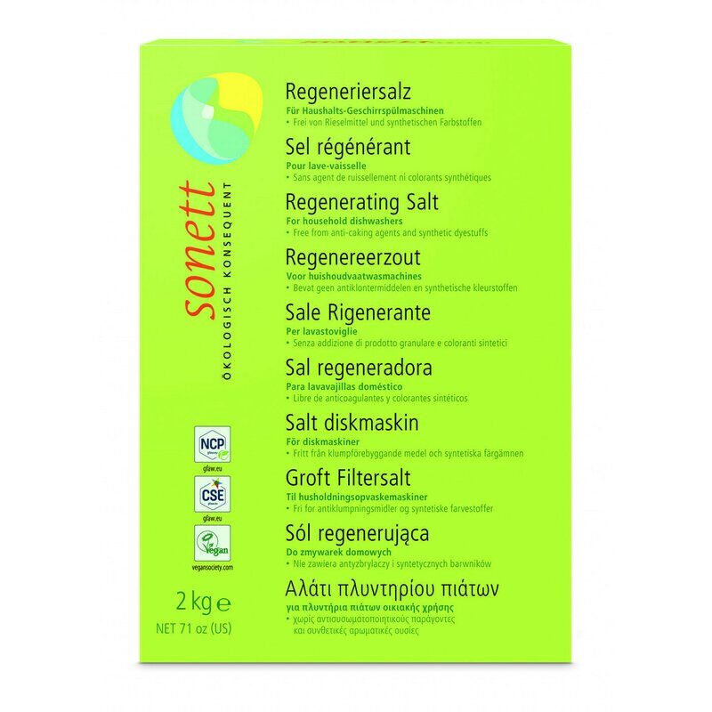 Sare regeneranta pentru masina de spalat vase ecologica 2kg Sonett