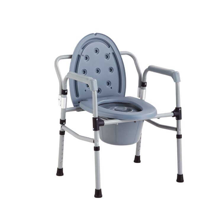Scaun pliabil, reglabil pe înălțime cu vas de wc și capac KY810-B, 136 kg