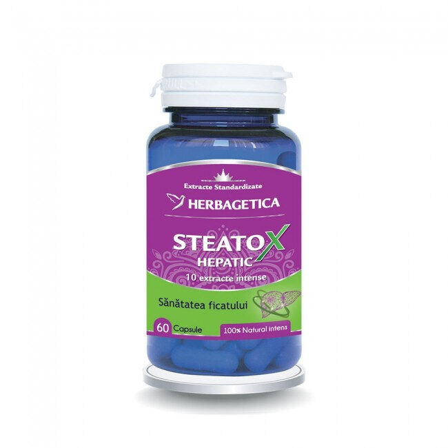 Steatox Hepatic ( Dizolvă grăsimile la nivelul ficatului) * 60 cps
