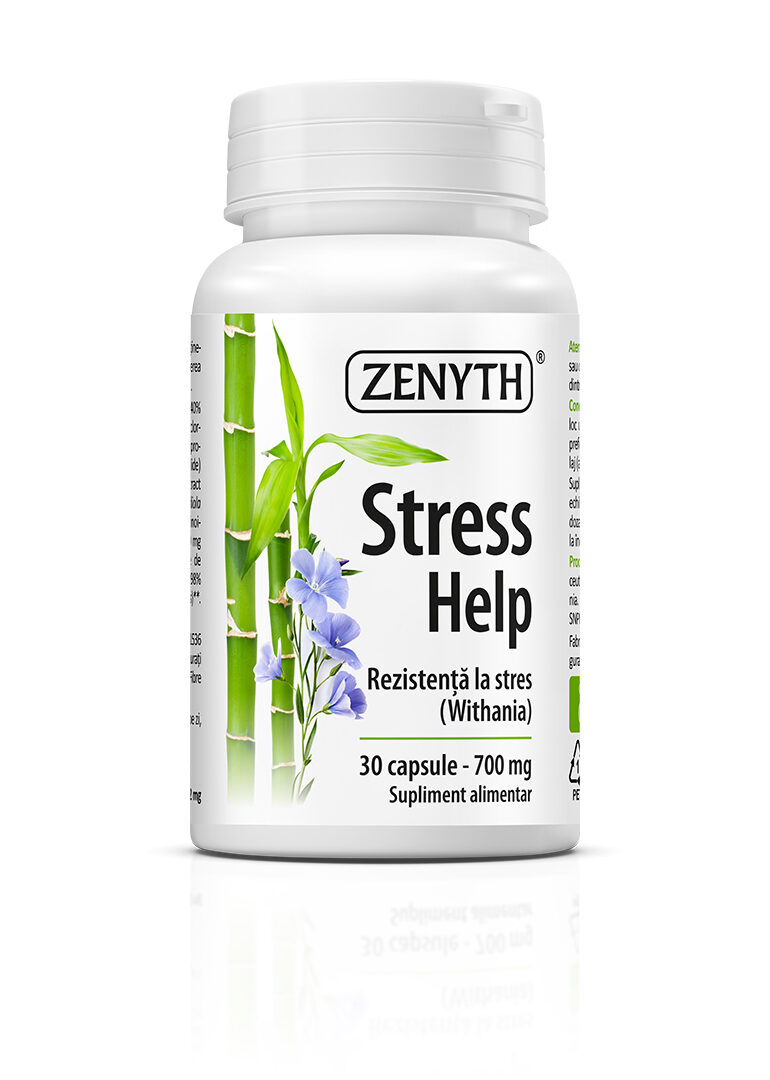 Stress Help - formulă adaptogenă complexă pentru stres, anxietate și echilibru mental
