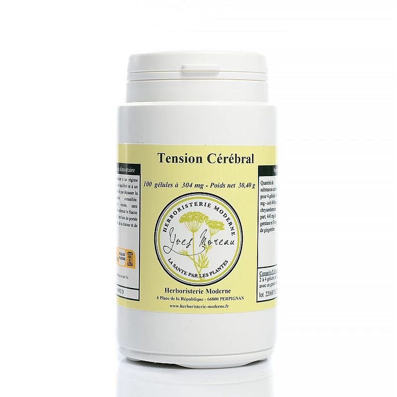 Tension Cerebral - vertij, migrena, cefalee, tinitus, Franta, pachet pentru 50 de zile. 100caps, 304mg