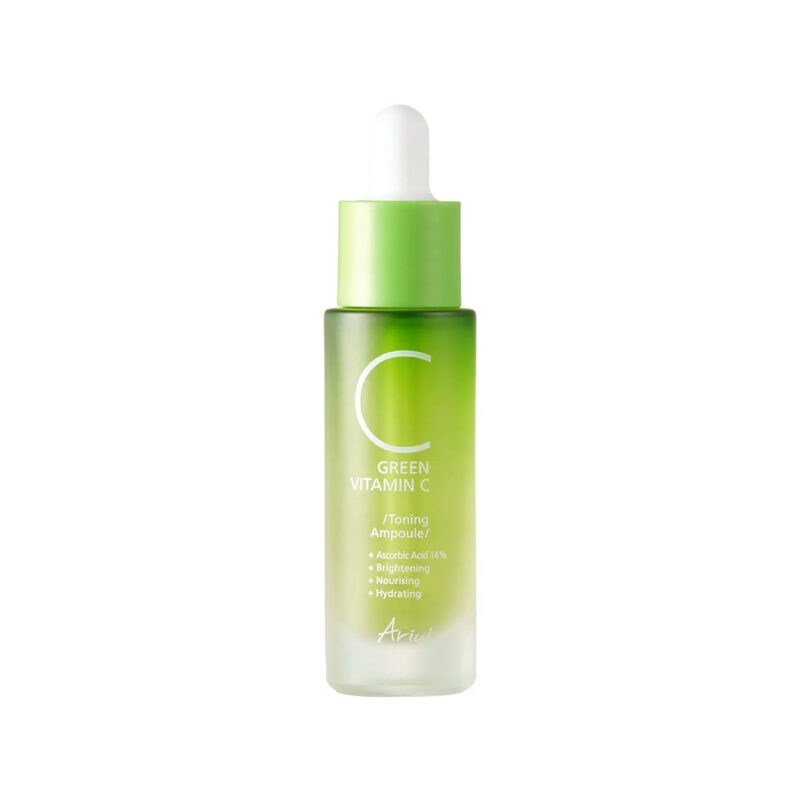 Toner Ser cu Vitamina C Ariul Green Vitamin C 14% cu efect imediat de luminozitate, 15ml