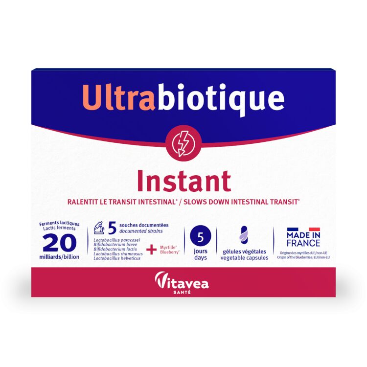 Ultrabiotique Instant, Probiotic în diareea acută, 10 capsule vegetale