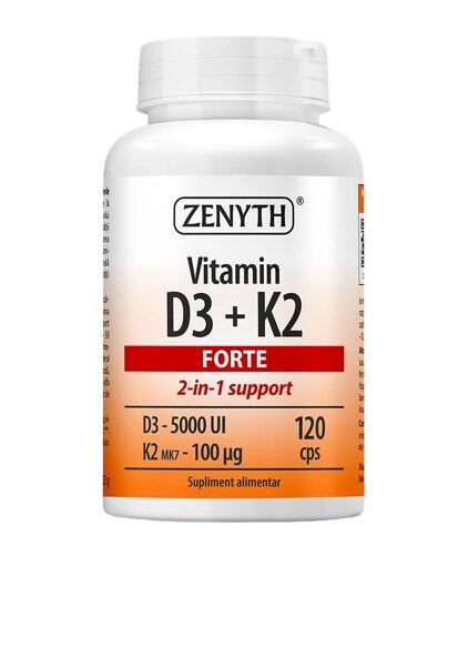 Vitamina D3 5000 UI + K2 Forte 120 cps