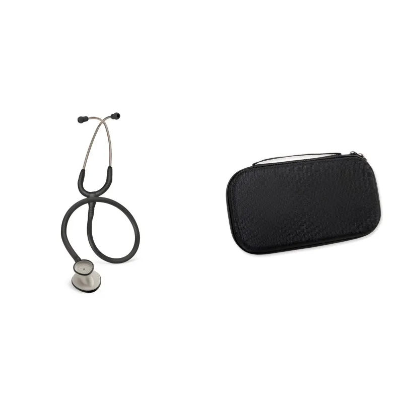 Assistentenpaket - Littmann Lightweight II S.E Stethoskop Schwarz 2450 + Tasche Perlschwarz