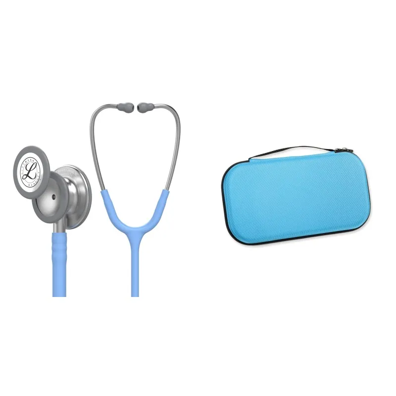 Pachet student - Stetoscop Littmann Classic III Albastru Azur 5630 + Borseta turcoaz
