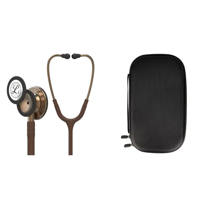 Pachet student - Stetoscop Littmann Classic III Ciocolata cu capsula cupru 5809 + Borseta neagra