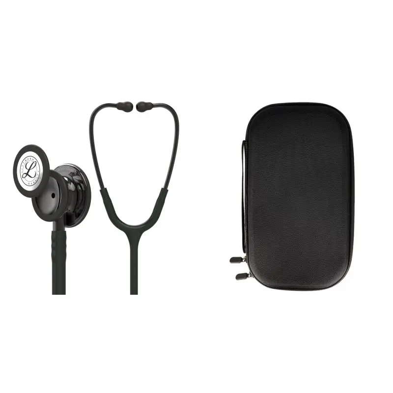 Pachet student - Stetoscop Littmann Classic III Negru capsula fumurie 5811 + Borseta neagra