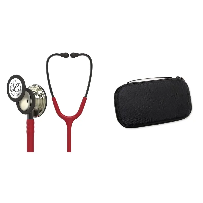 Diákcsomag - Littmann Classic III sztetoszkóp burgundi pezsgő fejrésszel 5864 + Gyöngyös fekete tok