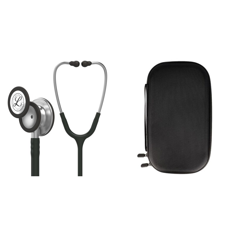 Pachet student - Stetoscop Littmann Classic III Negru 5620 + Borseta neagra