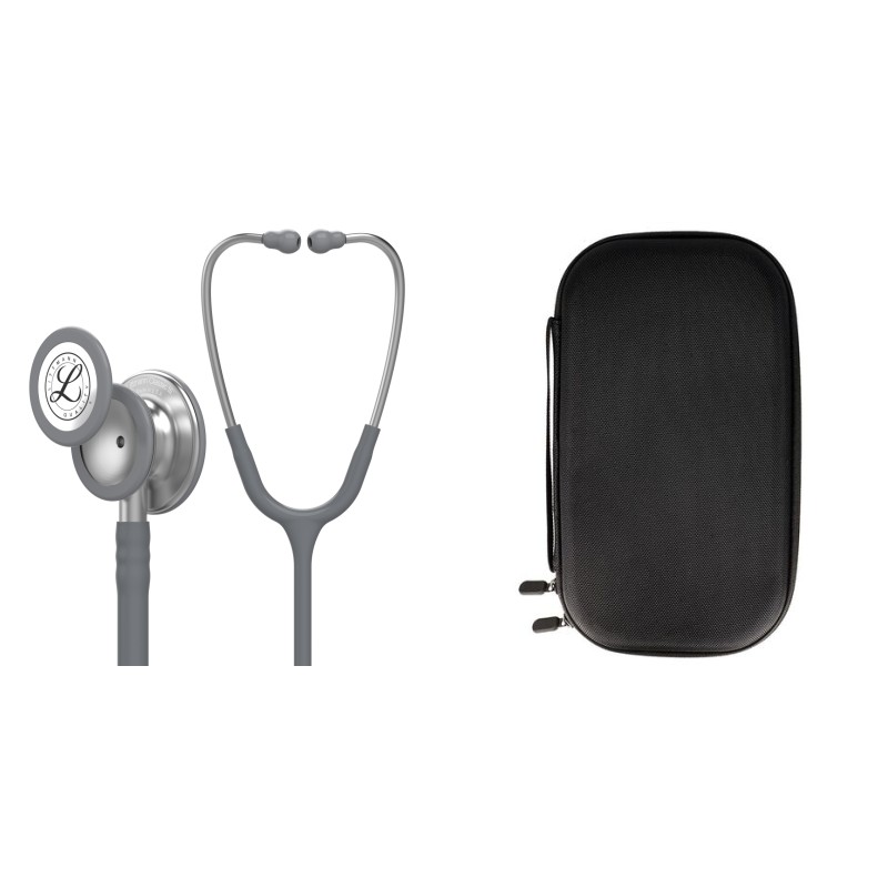 Pachet student - Stetoscop Littmann Classic III Gri 5621 + Borseta neagra