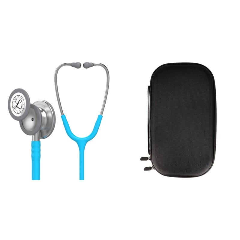 Pachet student - Stetoscop Littmann Classic III Turcoaz 5835 + Borseta neagra