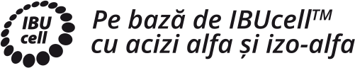 pe bază de IbuCell cu acizi alfa şi izo-alfa
